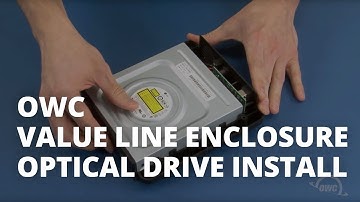 How to install an Optical Drive in an OWC Value Line Enclosure