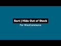 Sort  Hide Out of Stock for WooCommerce