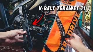 REVIEW & PASANG V-BELT /  DRIVE BELT DAYTONA DI VARIO 110 KARBU !!