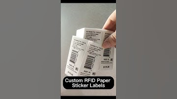 Custom RFID Sticker Retail Label Price Tag #rfid #rfidtag #pricetag #sticker