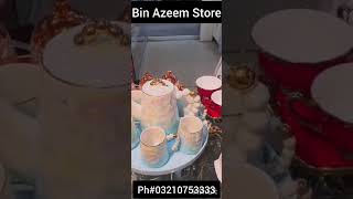 Beautiful White And Golden Tea Set