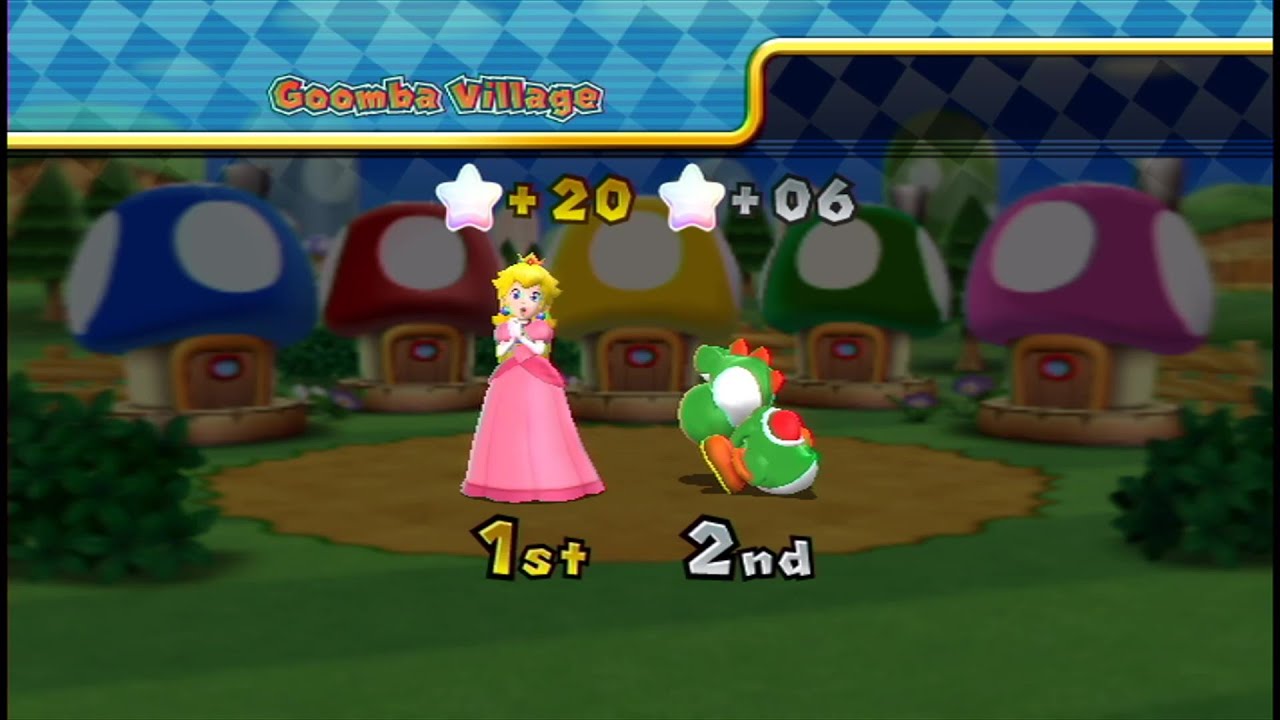 Mario Party 9 #28 Bowser Station (Peach Vs Yoshi)