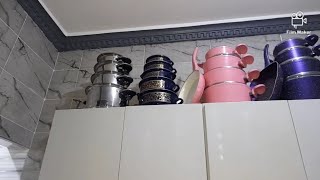 بسم الله ماشاء الله مطبخ العروسه اللهم لاحسد سمعها