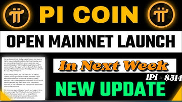 Boom 💥 Pi Coin Open Mainnet Launch In Next Week New Update 🤯🤩 1Pi = $314 🤑🎉 #bitcoin #crypto #pi