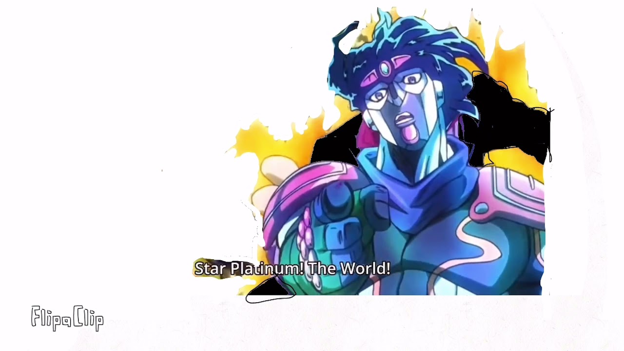 Jotaro and Star Platinum Over Heaven (star platinum maybe look a