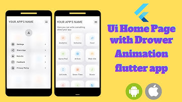 Ui of Beautiful Home Page with Drawer Animation Flutter App