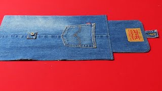 DIY안입는 셔츠와 청바지가 '명품'이 됩니다!/Don't throw away old shirt & jeans. It can be a 'luxury cross bag'
