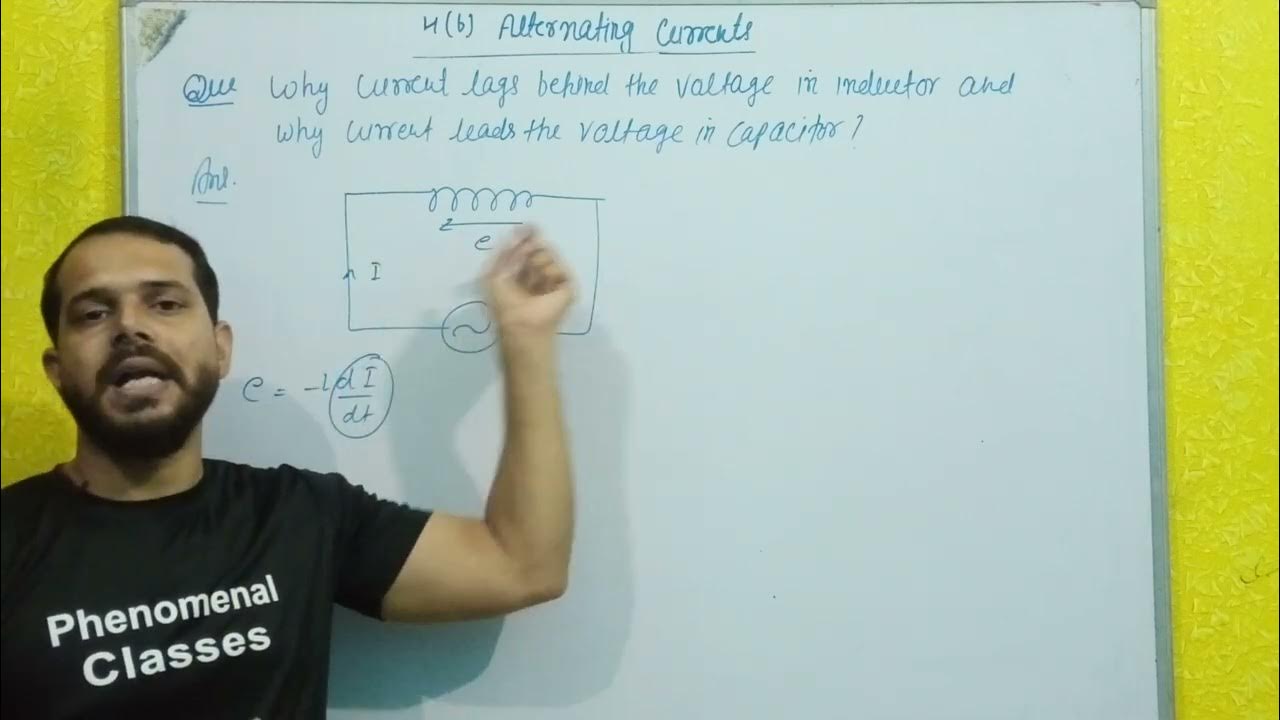 why current lead in capacitor why current lags behind in inductor