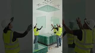 Luxury glass fireplace
