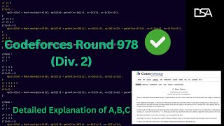 Solving A, B, C from Educational Codeforces Round 170 | Two Screens, Binomial Coefficients, New Game