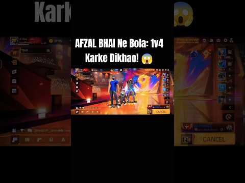 AFZAL BHAI Ne Bola: 1v4 Karke Dikhao! 😱#shorts #shortsfeed#red666_live
