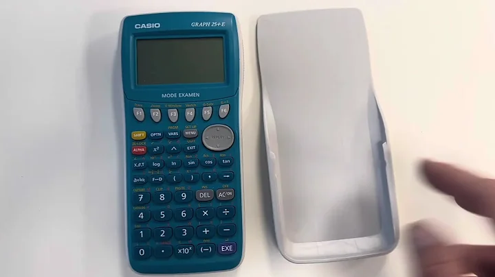 Casio Graph 25+E mode examen scientific graphic calculator wide screen blue math device