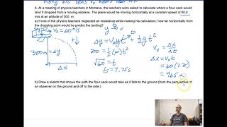 Projectile Problems 5-8 2020