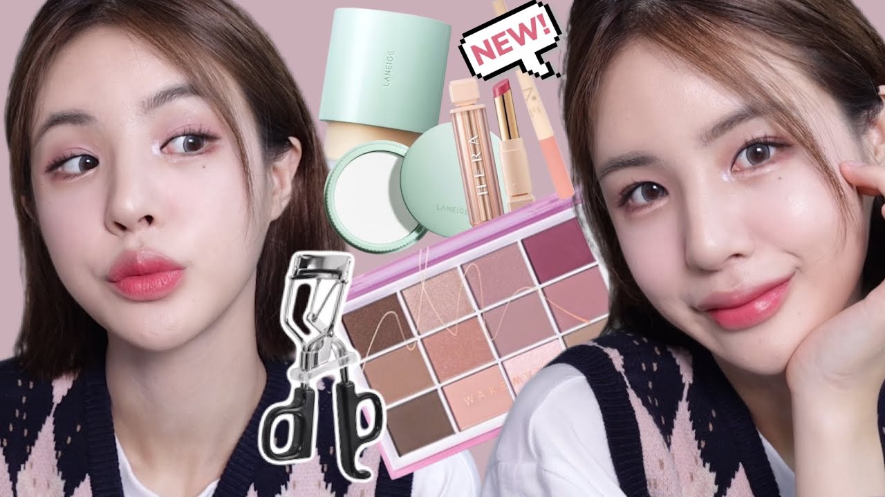 [ENG/JPN] 반말GRWM 핫한 신상템들로 쿨톤 체리🍒 메이크업 하쟈! 대박 뷰러도 찾음 (라네즈 네오/웨메 신상팔레트/헤라 립/재유 애교살 등) | 재유JEYU
