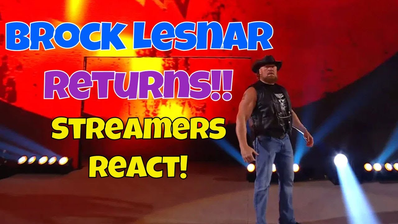 Реакция стримеров! Брок Леснар возвращается! 