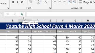 5. IGCSE ICT - Data Analysis - Basic inbuilt formulas (functions)