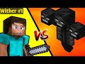 Minecraft ultra noob Vs Wither Boss || Collecting 3 Wither Skeleton Skulls [Minecraft Ep 3]