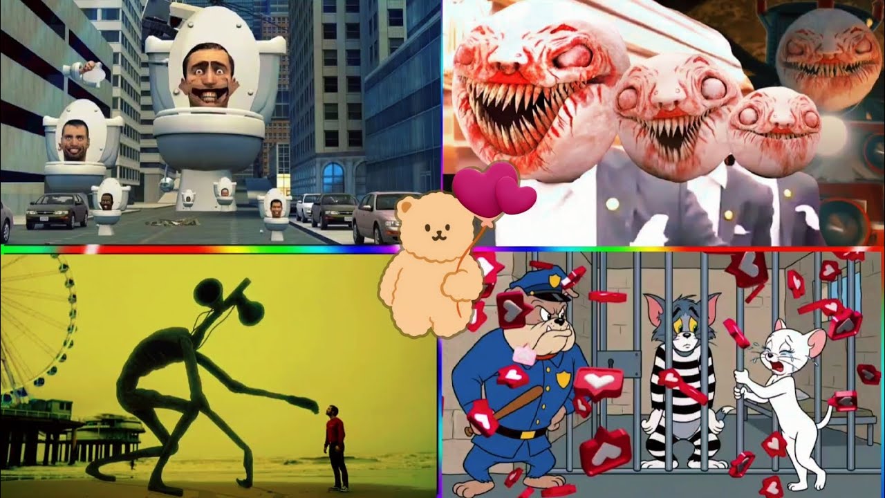 Choo-Choo Charles 🚂👹 🆚 Skibidi Toilet 🚽🧻 🆚 Siren Head 🔊👤 🆚 Tom and Jerry 🐱🐭EDM Rush Challenge | 99%🥇