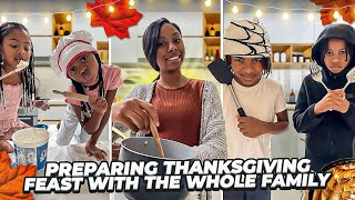 Vlogmas Day 12: The Whole Fam Cooks For Thanksgiving