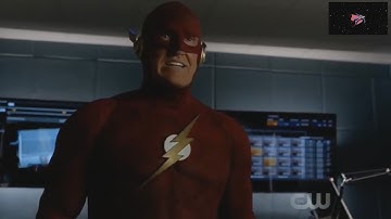 1990s Flash Warns Team Flash - The Arrow 7x09 - Elseworlds Crossover