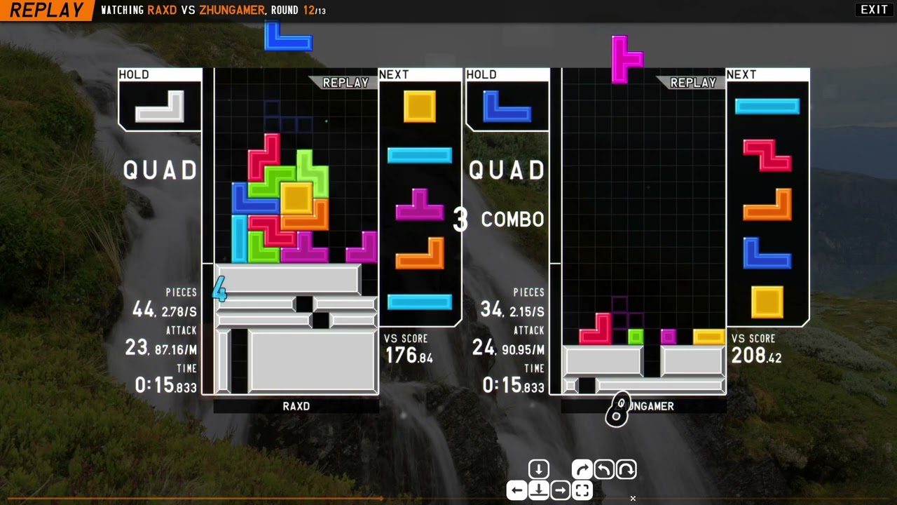 [TETR.IO] a couple of lucky rounds :)