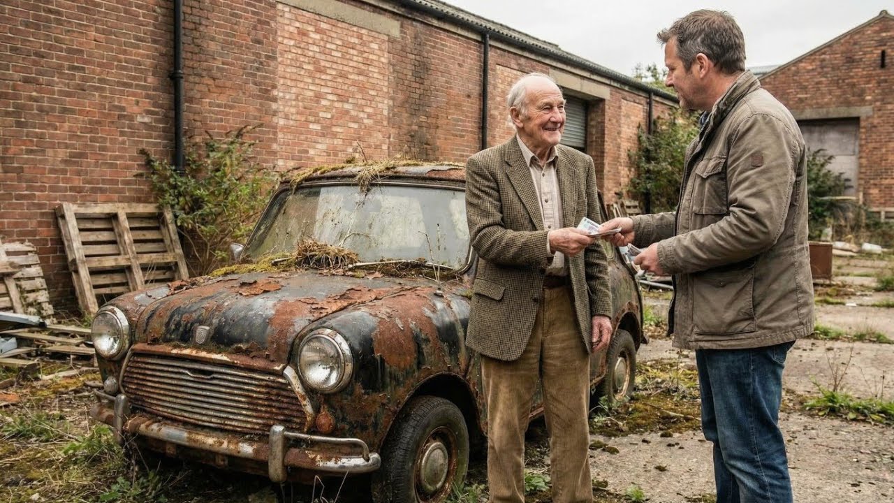 ASMR car restoration! This grandpa is selling his wrecked 1977 British Leyland Mini for $550.