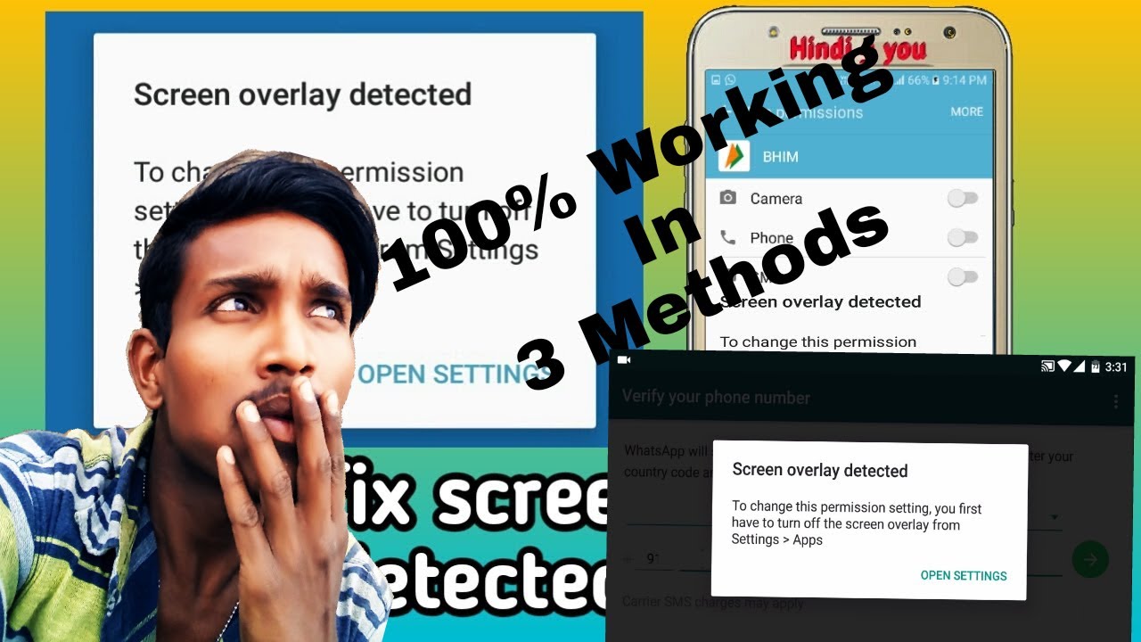 100% fix screen overlay detected in Android marshmallow in 3 methods in ಕನ್ನಡ.