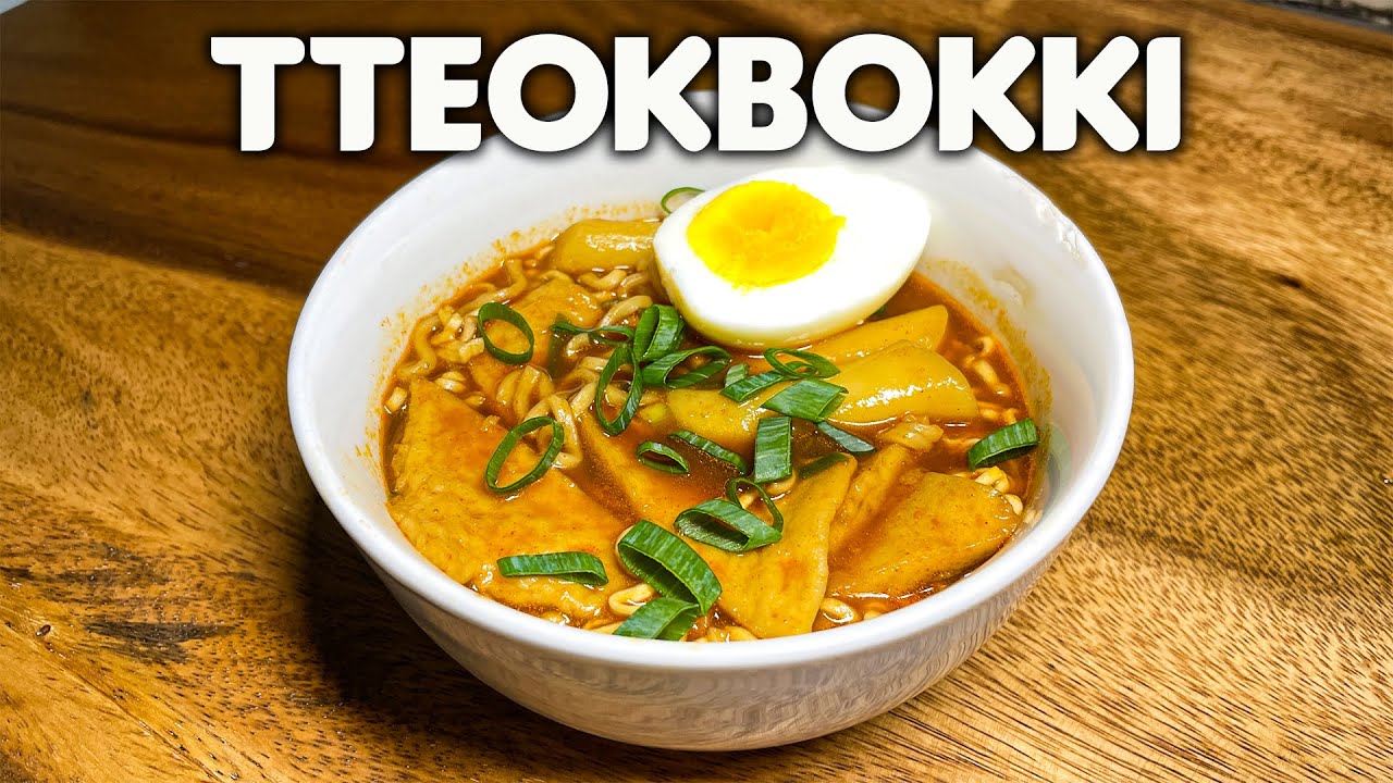 Easy Tteokbokki Spicy Rice Cake Recipe! - YouTube