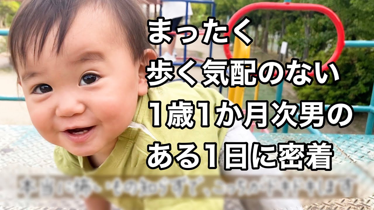 １歳１か月 全然歩かない次男のある１日に密着しました ハイハイ Youtube