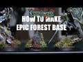 HOW TO MAKE FOREST BASE for wargaming