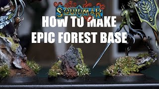 HOW TO MAKE FOREST BASE for wargaming