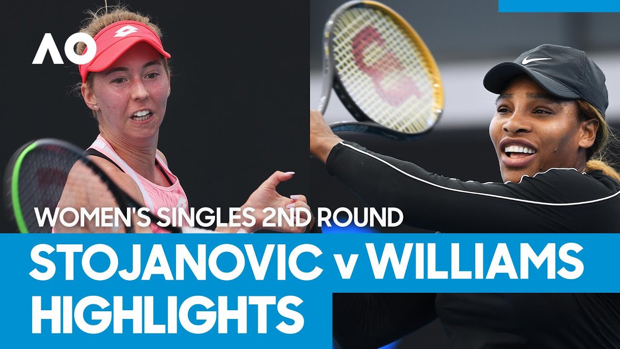 Nina Stojanovic Vs Serena Williams Match Highlights 2r Australian Open 2021 Youtube