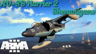 AV-8B Harrier 2 Shenanigans | ArmA 3