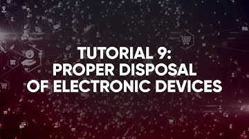 Proper disposal of electronic devices