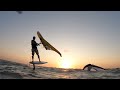 Wingboarding Wind Swell until Sunset