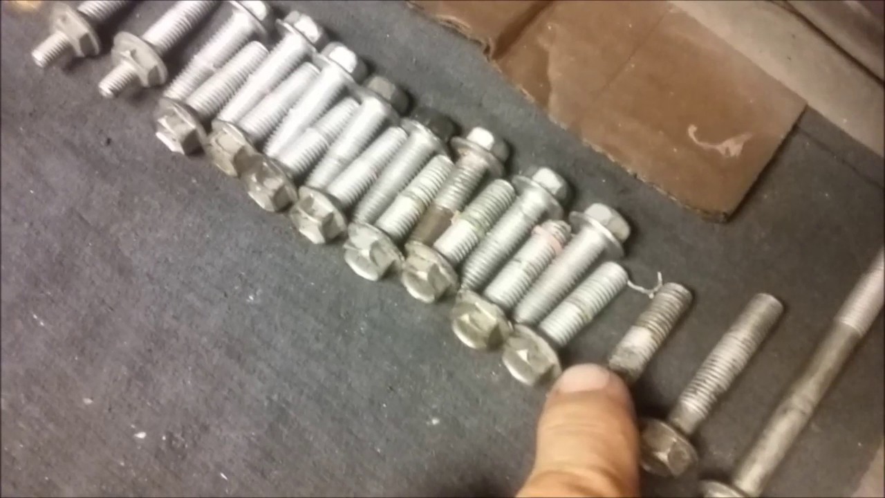 VW 09G automatic transmission Bolts install during rebuild bolt