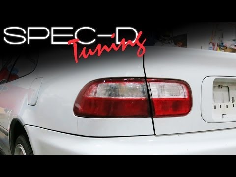 SPECDTUNING INSTALLATION VIDEO: 1992 - 1995 HONDA CIVIC COUPE AND SEDAN TAIL LIGHTS