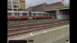 Weird glitch MBTA Orange line in Boston