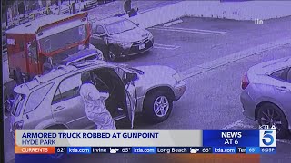 Armored truck robbery in Hyde Park caught on camera
