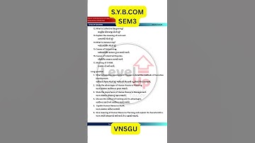 VNSGU | BA | IMP QUESTION | B.COM SEM-3  #education  #exam #vnsgu #costaccounts