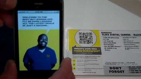 QR Codes on Best Buy Fact Tag in-store.wmv