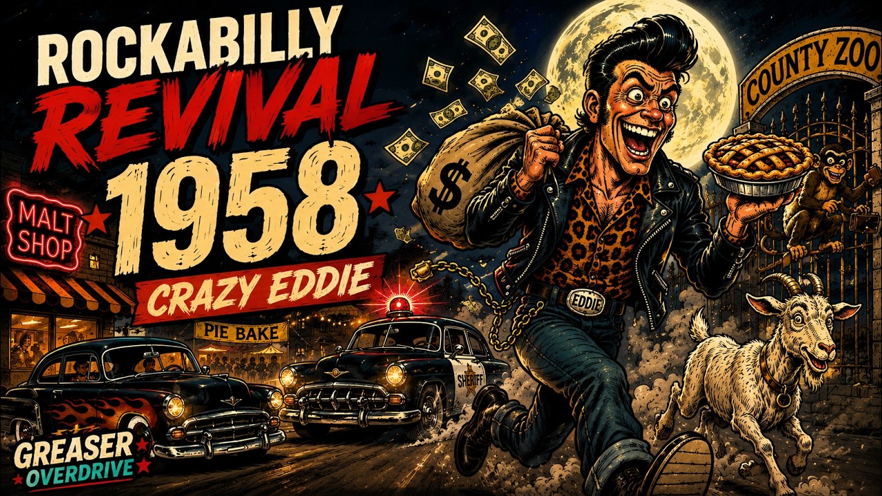 Rockabilly Revival 1958 🧨 Crazy Eddie | Greaser Overdrive - YouTube