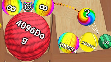 Satisfying mobile game/ Blob Merge 3d - 2048 blob ball gameplay max levels part 1