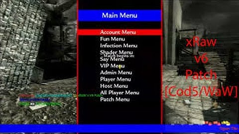 [W@W/PS3] Mod Menu by xRaw v6 Hosted By  xDewareMods