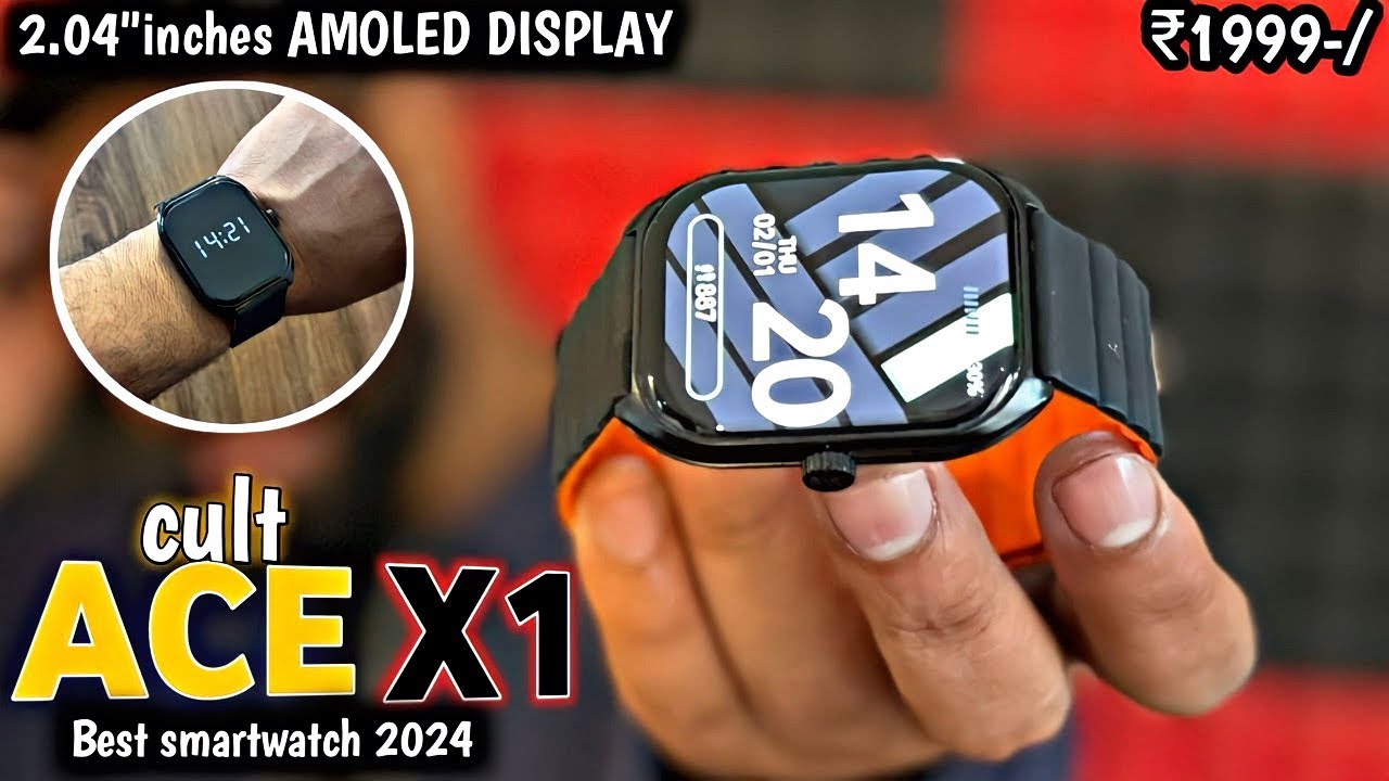 cult ACE X1 smartwatch unboxing & review⚡2.04