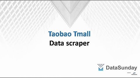 DataSunday.com - Taobao Data Scraper, Product & Sales