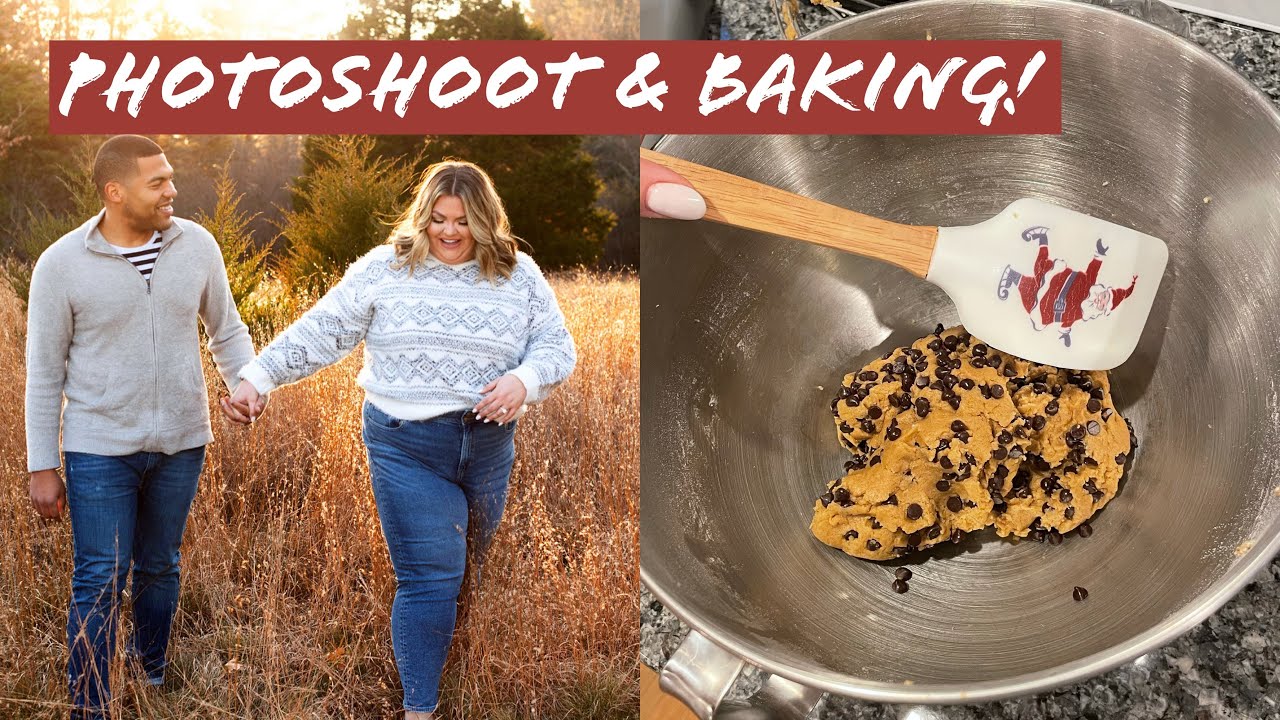 christmas card photoshoot, thanksgiving cookies & xmas light show!