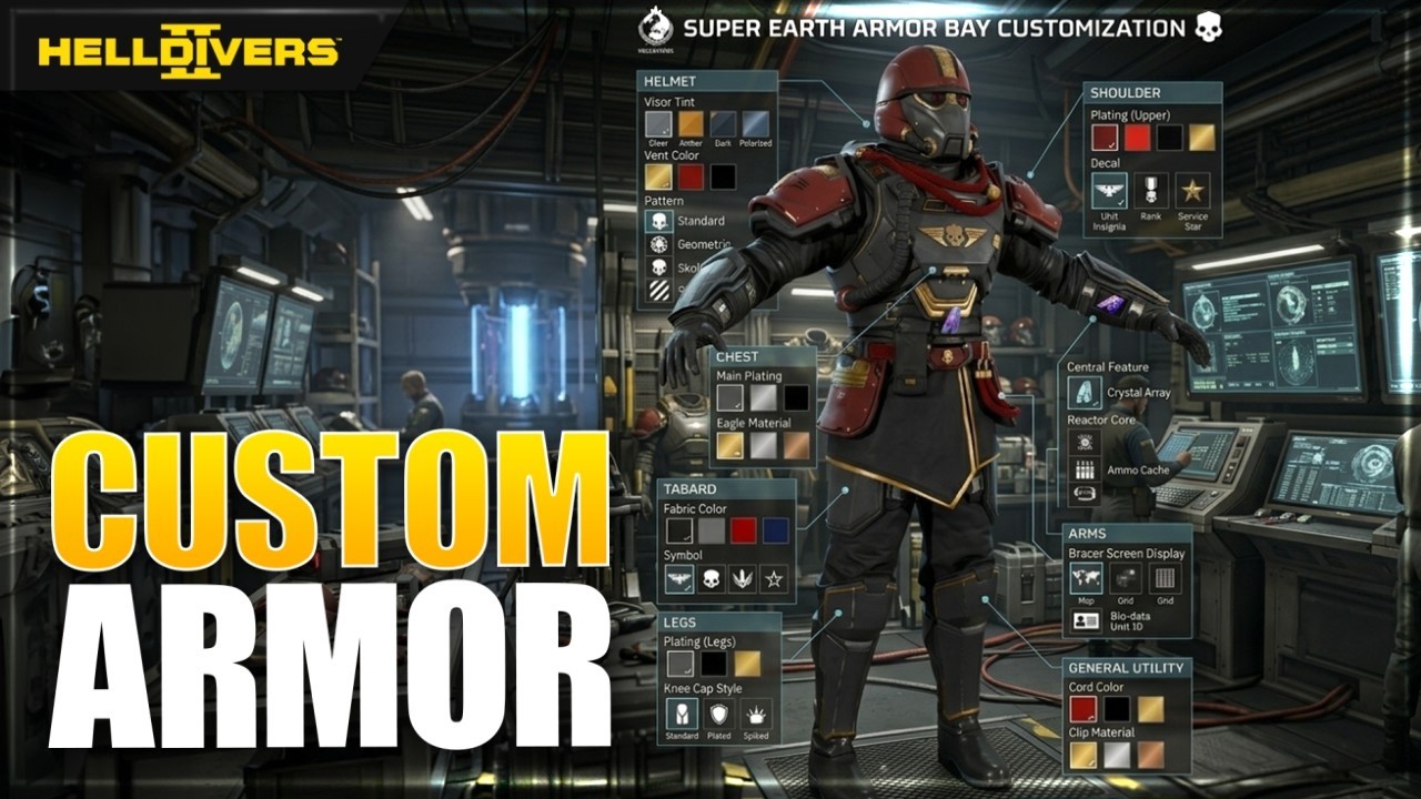 Helldivers 2 New Update Reveals Armor & Helmet Customization - YouTube