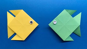 Cách Gấp 🐟 CON CÁ 🐟 Đơn Giản Chỉ Với 1 Tờ Giấy / MIA Art & Craft