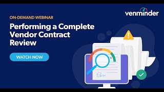 Performing a Complete Vendor Contract Review Webinar